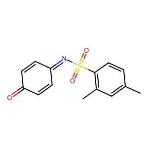 2,4-dimethyl-N-(4-oxocyclohexa-2,5-dien-1-ylidene)benzenesulfonamide structure