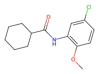 N-(5-chloro-2-methoxyphenyl)cyclohexanecarboxamide structure