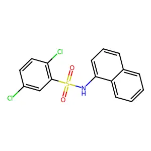 2,5-dichloro-N-naphthalen-1-ylbenzenesulfonamide structure