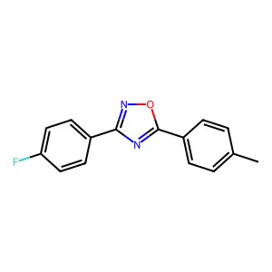 3-(4-Fluorophenyl)-5-(4-methylphenyl)-1,2,4-oxadiazole structure