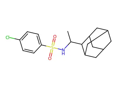 N-[1-(2-adamantyl)ethyl]-4-chlorobenzenesulfonamide structure