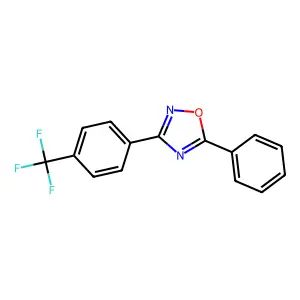5-Phenyl-3-[4-(trifluoromethyl)phenyl]-1,2,4-oxadiazole structure