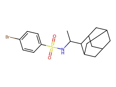 N-[1-(2-adamantyl)ethyl]-4-bromobenzenesulfonamide structure