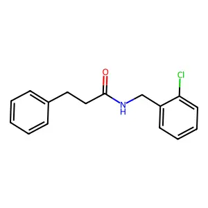 N-[(2-chlorophenyl)methyl]-3-phenylpropanamide structure