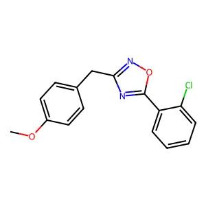 5-(2-Chlorophenyl)-3-(4-methoxybenzyl)-1,2,4-oxadiazole structure