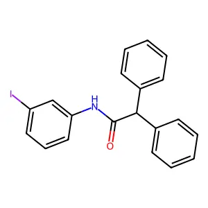 N-(3-iodophenyl)-2,2-diphenylacetamide structure