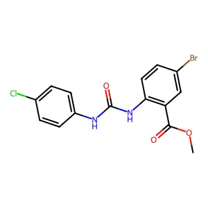 Methyl 5-bromo-2-{[(4-chloroanilino)carbonyl]amino}benzoate structure
