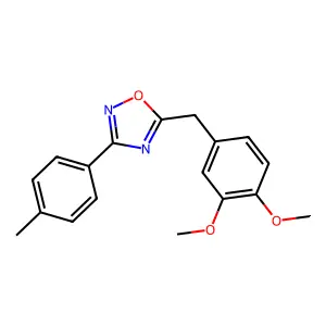 5-(3,4-Dimethoxybenzyl)-3-(4-methylphenyl)-1,2,4-oxadiazole structure