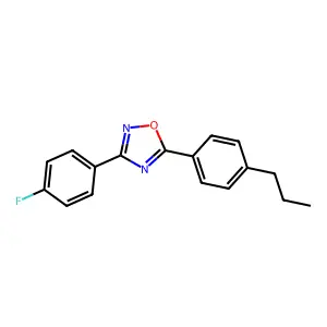 3-(4-Fluorophenyl)-5-(4-propylphenyl)-1,2,4-oxadiazole structure