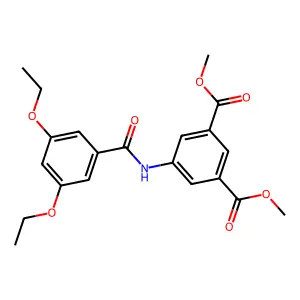 1,3-Dimethyl 5-[(3,5-diethoxybenzoyl)amino]-1,3-benzenedicarboxylate structure