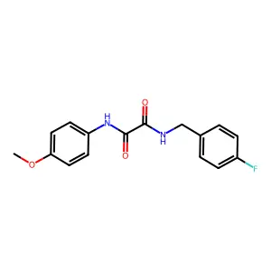 N1-(4-fluorobenzyl)-N2-(4-methoxyphenyl)oxalamide structure