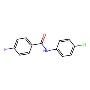 N-(4-chlorophenyl)-4-iodobenzamide structure