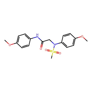 2-(4-methoxy-N-methylsulfonylanilino)-N-(4-methoxyphenyl)acetamide structure