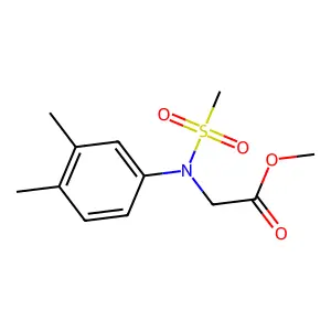 Methyl N-(3,4-dimethylphenyl)-N-(methylsulfonyl)glycinate structure