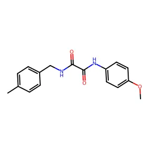 N-(4-methoxyphenyl)-N'-(4-methylbenzyl)ethanediamide structure