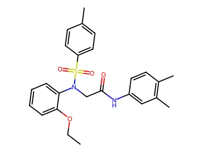 N-(3,4-Dimethylphenyl)-2-[(2-ethoxyphenyl)[(4-methylphenyl)sulfonyl]amino]acetamide structure