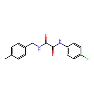 N-(4-chlorophenyl)-N'-(4-methylbenzyl)ethanediamide structure