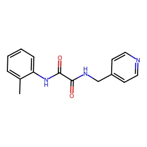 N'-(2-methylphenyl)-N-(pyridin-4-ylmethyl)oxamide structure