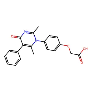 [4-(2,6-dimethyl-4-oxo-5-phenylpyrimidin-1(4H)-yl)phenoxy]acetic acid structure