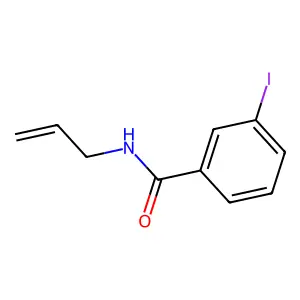 3-iodo-N-prop-2-enylbenzamide structure