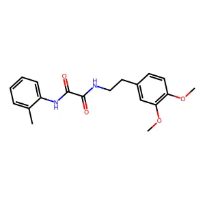 N-[2-(3,4-dimethoxyphenyl)ethyl]-N'-(2-methylphenyl)oxamide structure