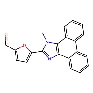 5-(3-Methylphenanthro[9,10-d]imidazol-2-yl)furan-2-carbaldehyde structure