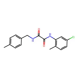 N-(5-chloro-2-methylphenyl)-N'-(4-methylbenzyl)ethanediamide structure