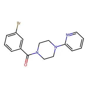 1-(3-Bromobenzoyl)-4-(2-pyridinyl)piperazine structure