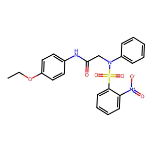 N-(4-ethoxyphenyl)-2-(N-(2-nitrophenyl)sulfonylanilino)acetamide structure