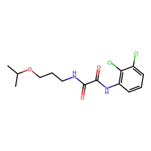 N'-(2,3-dichlorophenyl)-N-(3-propan-2-yloxypropyl)oxamide structure