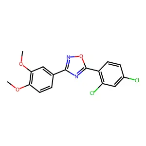 5-(2,4-Dichlorophenyl)-3-(3,4-dimethoxyphenyl)-1,2,4-oxadiazole structure
