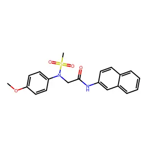 2-(4-methoxy-N-methylsulfonylanilino)-N-naphthalen-2-ylacetamide structure