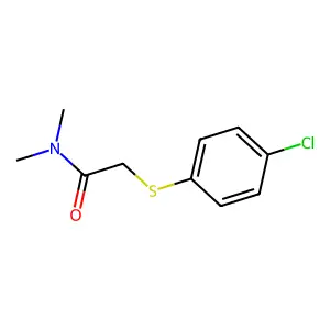 2-[(4-chlorophenyl)sulfanyl]-N,N-dimethylacetamide structure