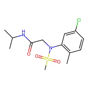 2-(5-chloro-2-methyl-N-methylsulfonylanilino)-N-propan-2-ylacetamide structure