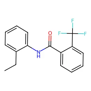 N-(2-ethylphenyl)-2-(trifluoromethyl)benzamide structure