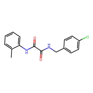 N-(4-chlorobenzyl)-N'-(2-methylphenyl)ethanediamide structure