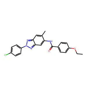 N-[2-(4-chlorophenyl)-6-methylbenzotriazol-5-yl]-4-ethoxybenzamide structure