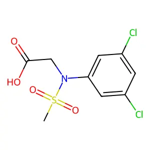 N-(3,5-dichlorophenyl)-N-(methylsulfonyl)glycine structure