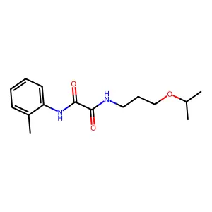 N'-(2-methylphenyl)-N-(3-propan-2-yloxypropyl)oxamide structure