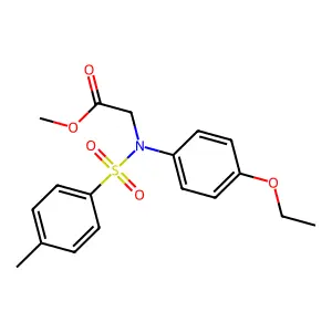 Methyl N-(4-ethoxyphenyl)-N-[(4-methylphenyl)sulfonyl]glycinate structure