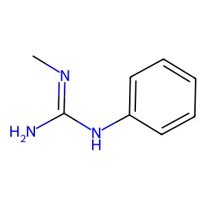 2-Methyl-1-phenylguanidine structure
