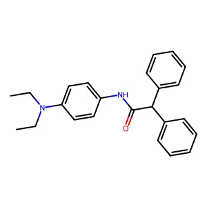 N-[4-(diethylamino)phenyl]-2,2-diphenylacetamide structure