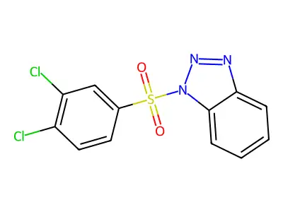 1-(3,4-Dichlorophenyl)sulfonylbenzotriazole structure