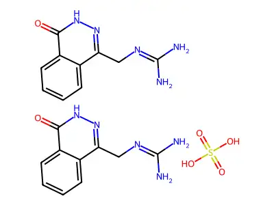 1(2H)-Phthalazinone, 4-(guanidinomethyl)-, hemisulfate structure