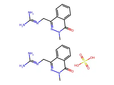 1(2H)-Phthalazinone, 4-(guanidinomethyl)-2-methyl-, hemisulfate structure