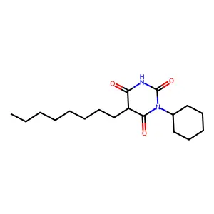 3-Cyclohexyl-6-hydroxy-5-octylpyrimidine-2,4(3H,5H)-dione structure
