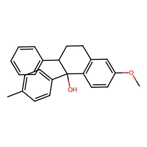 6-Methoxy-2-phenyl-1-(p-tolyl)-1,2,3,4-tetrahydro-1-naphthol structure