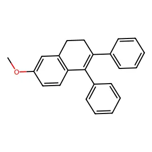 Naphthalene, 1,2-dihydro-3,4-diphenyl-7-methoxy- structure