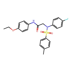 N-(4-ethoxyphenyl)-2-(4-fluoro-N-(4-methylphenyl)sulfonylanilino)acetamide structure