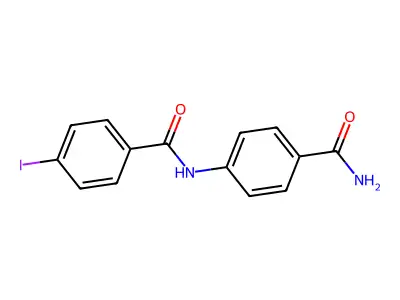 4-[(4-Iodobenzoyl)amino]benzamide structure